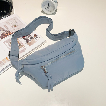 Krížová taška — mestská jednoduchosť (nylon; zips; podšívka polyester; trojrozmerný dizajn)