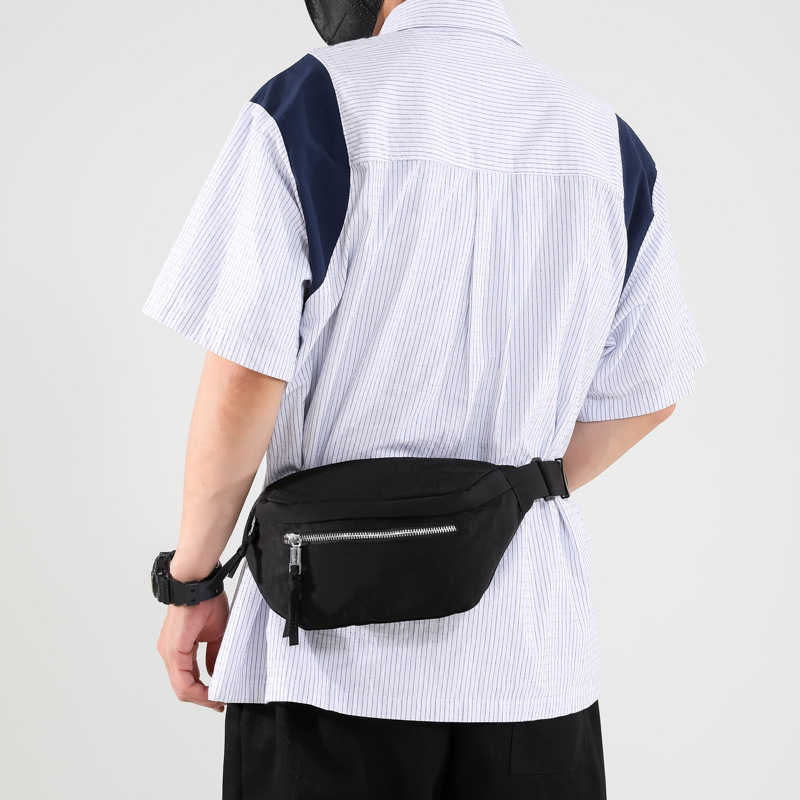 Krížová taška — mestská jednoduchosť (nylon; zips; podšívka polyester; trojrozmerný dizajn)