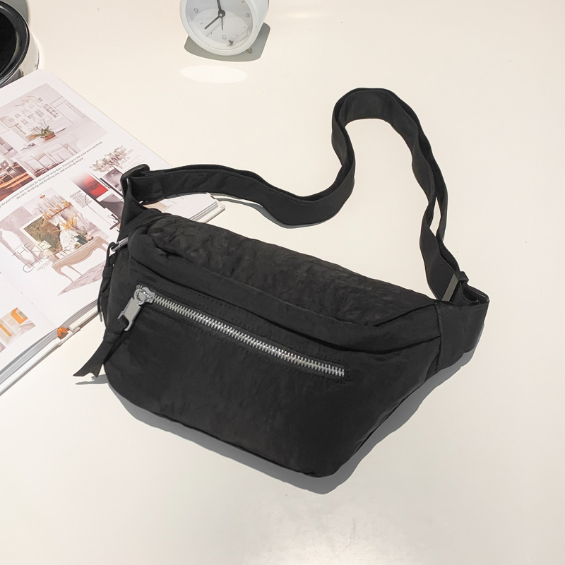 Krížová taška — mestská jednoduchosť (nylon; zips; podšívka polyester; trojrozmerný dizajn)