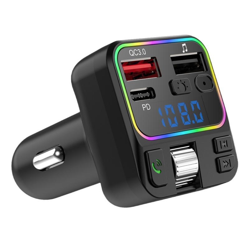 P18 automobilski Bluetooth MP3 prijemnik s hands-free pozivima, FM transmiter, QC3.0 + PD20W dvostruko brzo punjenje, USB reprodukcija