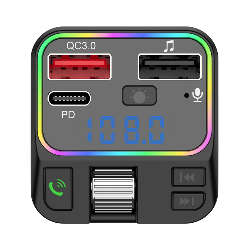 P18 automobilski Bluetooth MP3 prijemnik s hands-free pozivima, FM transmiter, QC3.0 + PD20W dvostruko brzo punjenje, USB reprodukcija