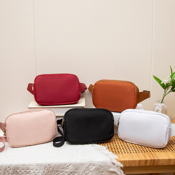 Dámska viacúčelová taška na rameno/pás – leto 2024, Oxford látka, zips, vrecko na telefón