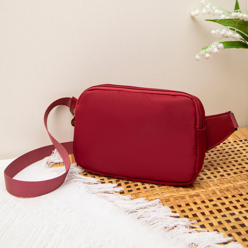 Dámska viacúčelová taška na rameno/pás – leto 2024, Oxford látka, zips, vrecko na telefón