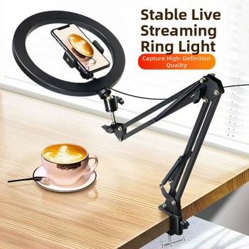 Μεταλλικός στήριξης κινητού για λήψεις από πάνω — πτυσσόμενος επιτραπέζιος βραχίονας, καθολικός, για βιντεοσκοπήσεις, μεταδόσεις και διδασκαλία καλλιγραφίας με φωτισμό