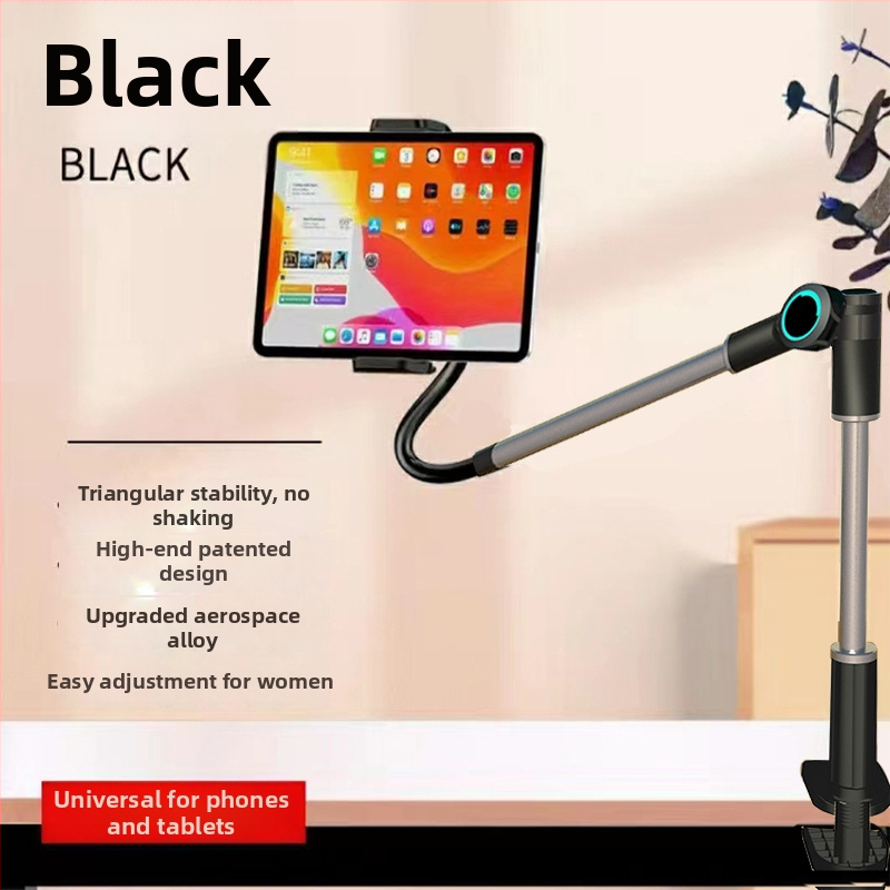 Lychee Lazy Stand — Univerzálny Cantilever Držiak na Telefón a Tablet, kov+ABS, otočný a skladací