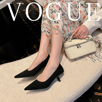 Pantofi dama cu toc înalt, vârf ascuțit, toc subțire 6–8 cm, partea superioară Ultra-fiber, închidere cu cataramă pe curea