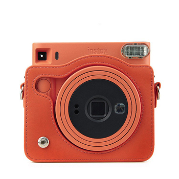 PU kožna torbica za fotoaparat, crossbody stil, s anti-velvet unutarnjom podstavom i zakrivljenim remenom za rame