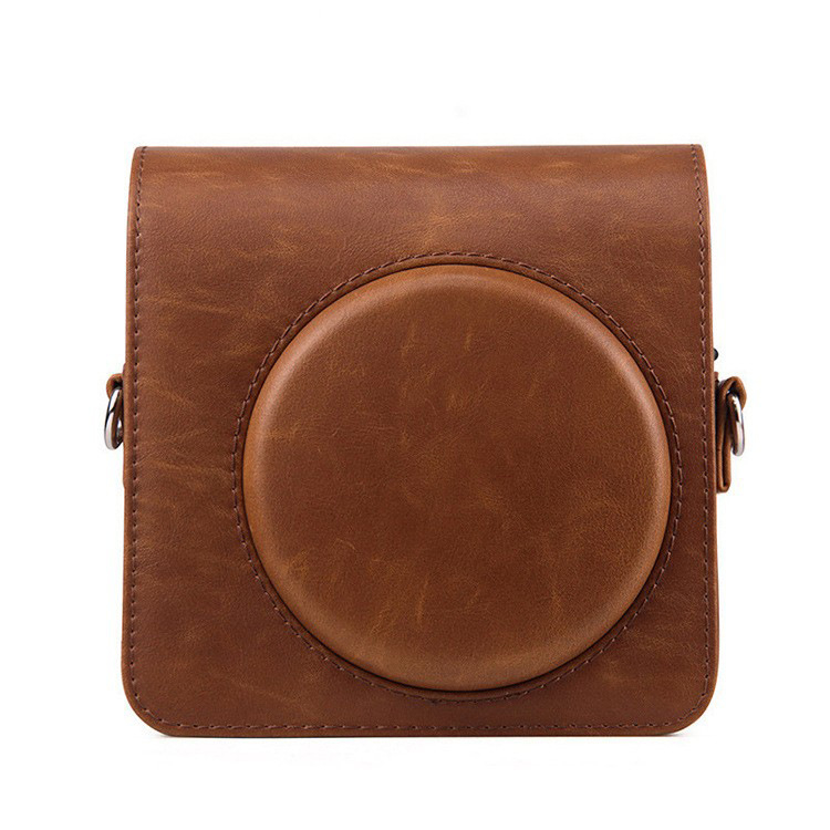 PU kožna torbica za fotoaparat, crossbody stil, s anti-velvet unutarnjom podstavom i zakrivljenim remenom za rame