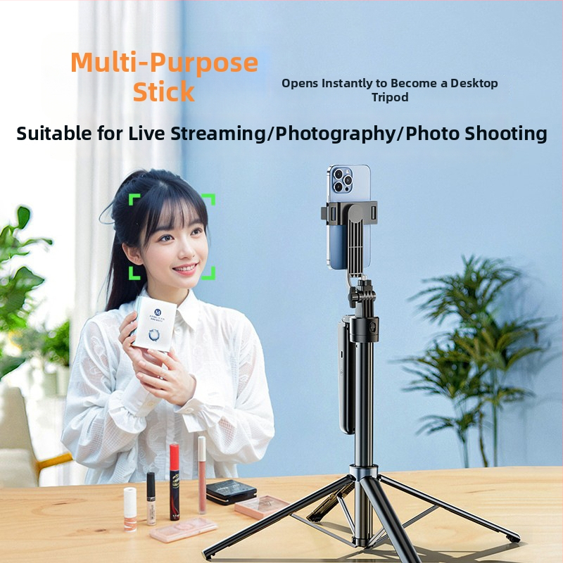 Stabilizátor pre telefón s 360° otáčaním, sledovanie tváre, diaľkové ovládanie, Bluetooth, hliníková zliatina