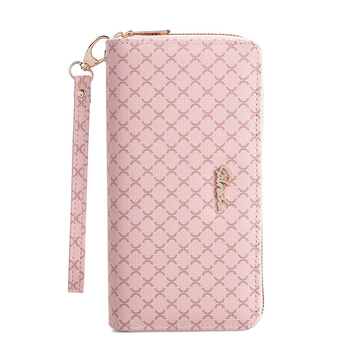 Ženski novčanik-klatch s velikim kapacitetom, PU materijal, prugasti uzorak, PU podstava, vodootporan, otporan na habanje