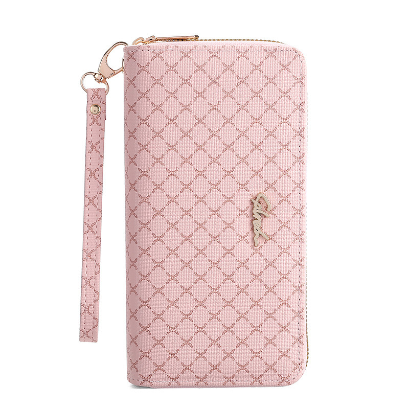 Ženski novčanik-klatch s velikim kapacitetom, PU materijal, prugasti uzorak, PU podstava, vodootporan, otporan na habanje