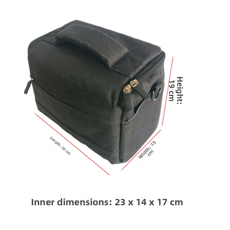 DSLR ir be veidrodžio kameros pečių krepšys, vandeniui atsparus ir smūgiams atsparus, anti-theft apsauga, nailoninė konstrukcija su poliesterio vidine įdėkle