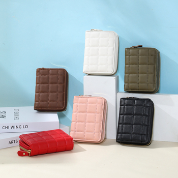 Ženski PU novčanik sa zatvaračem — ultra lagan, otporan na habanje, podloga od sintetičke kože, gradski minimalistički stil, jednobojni uzorak.