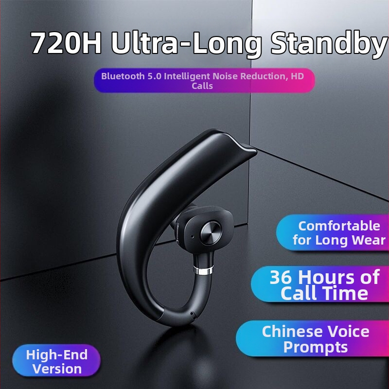 Bluetooth slúchadlo na jedno ucho, športový model, Bluetooth 5.0, dosah 10 m, výdrž batérie >8 hodín, podporuje hovory a hudbu
