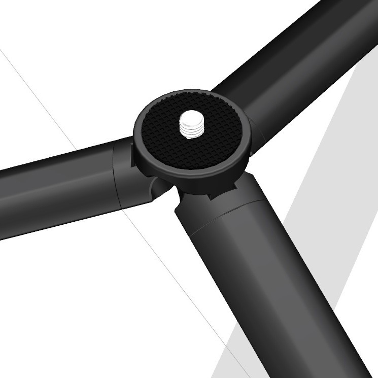 zy-002 Mini aluminijski stolni stativ za mobitel, projektor i kameru – 3-sekcijski, kuglična glava, nosivost 2–5 kg