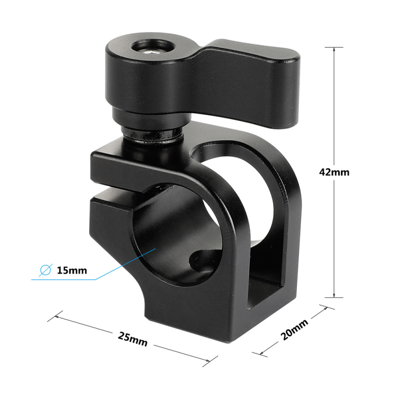 Hdrig Kamera Cage s 15 mm jednim otvorom cijevi, kuglična glava, model C2127, 3 sekcije