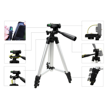 Aluminijski tronožac za mobilnu fotografiju, 4 sekcije, nosivost 2–5 kg, model B7018c-t-p4s-ul