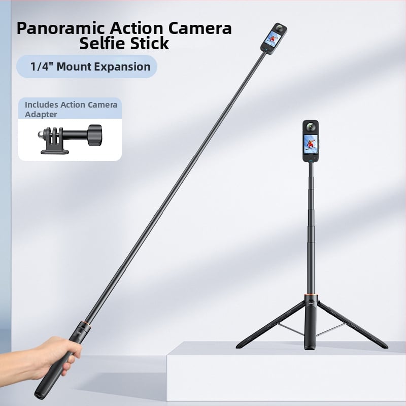 VRIG TP-21 selfie tyč pre športové kamery – kompatibilný s GoPro/Action/Insta360, univerzálny, plastový