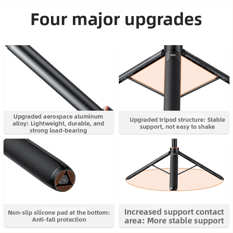 VRIG TP-21 selfie tyč pre športové kamery – kompatibilný s GoPro/Action/Insta360, univerzálny, plastový