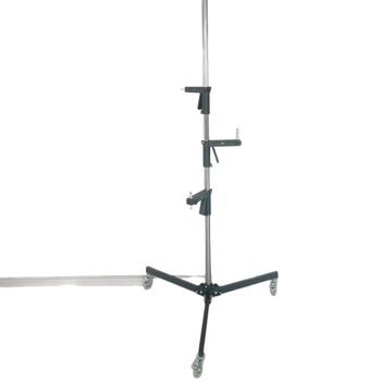 Stalak za rasvjetu od nehrđajućeg čelika sa držalom za telefon i nadogradnim trostrukim tripodom, 3 dijela, promjer cijevi 35 mm, težina 10 kg, sklopljena visina 73 cm