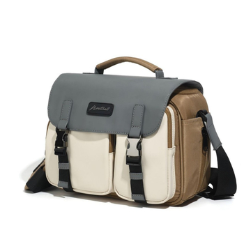 NOWTHAT Torba za fotoaparat preko ramena — vodootporna PU, crossbody stil, naramenica s zračnim jastučićem, pogodna za DSLR/kompaktne fotoaparate