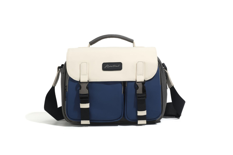 NOWTHAT Torba za fotoaparat preko ramena — vodootporna PU, crossbody stil, naramenica s zračnim jastučićem, pogodna za DSLR/kompaktne fotoaparate