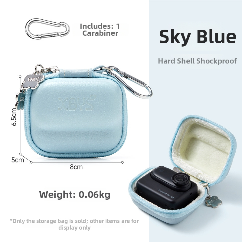 Torba za pohranu Insta360 GO 3 – EVA + PU koža, clutch stil, gradski minimalizam, podstava od poliester-pamuk smjese, proljeće 2025 izdanje