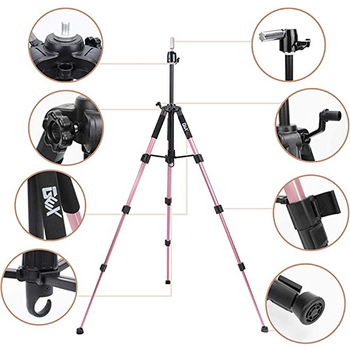 Stativ pentru peruci, aliaj de aluminiu, design cu 3 secțiuni, model Q11, capacitate de încărcare 2–5 kg