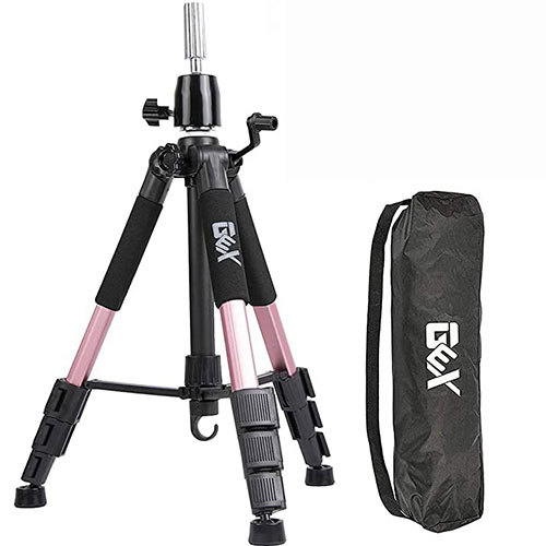 Stativ pentru peruci, aliaj de aluminiu, design cu 3 secțiuni, model Q11, capacitate de încărcare 2–5 kg