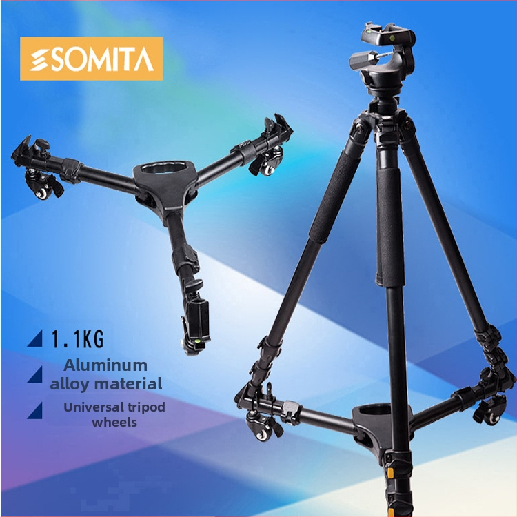 Podstavec na statív s kolieskami DY-101 | Hliníková zliatina | Nosnosť 30 kg | Hmotnosť 1,1 kg | Zložená dĺžka 440 mm