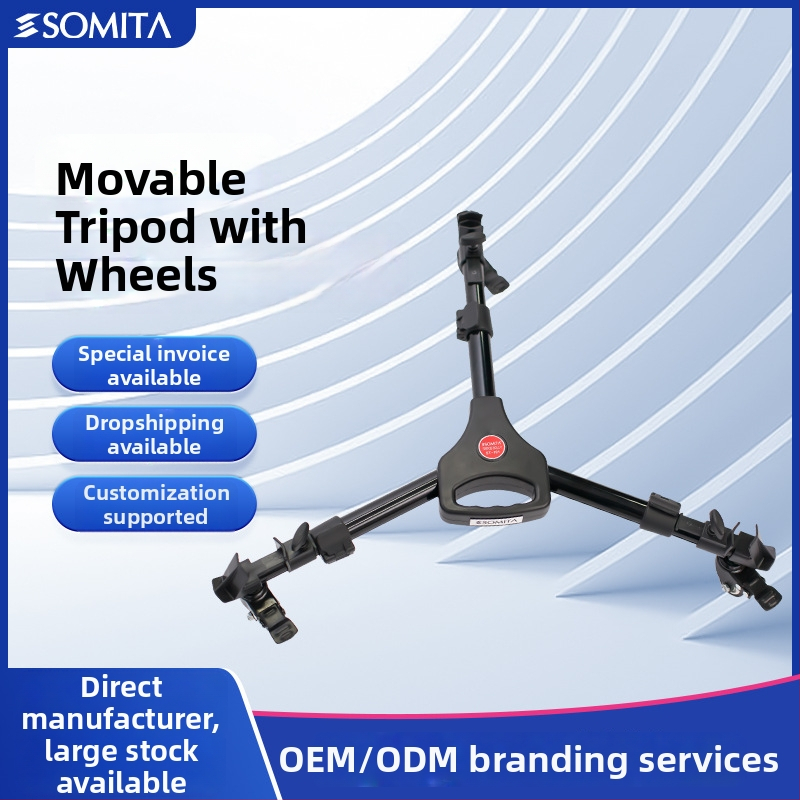 Podstavec na statív s kolieskami DY-101 | Hliníková zliatina | Nosnosť 30 kg | Hmotnosť 1,1 kg | Zložená dĺžka 440 mm