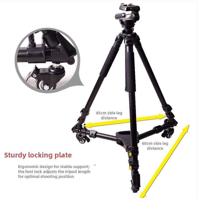 Podstavec na statív s kolieskami DY-101 | Hliníková zliatina | Nosnosť 30 kg | Hmotnosť 1,1 kg | Zložená dĺžka 440 mm