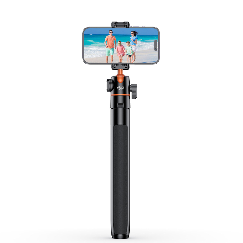 VRIG TP-16 Trepied pentru cameră cu cap PTZ 3D, aliaj de aluminiu, 5 secțiuni, încărcare până la 2 kg