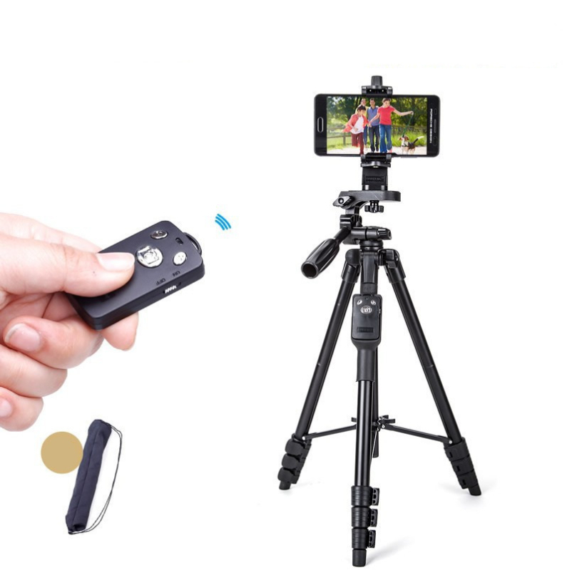 Yunteng 5208 univerzalni stativ za mobitel/DSLR s Bluetooth daljinskim upravljačem, prijenosan, materijal ABS + aluminijski spoj