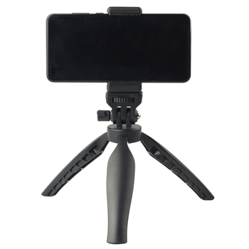 VL-03 Επιτραπέζιο τρίποδο για κινητά τηλέφωνα και μικρές κάμερες – 1 τμήμα, πλαστικό, αντοχή 2–5 kg, ρυθμιζόμενο επί τραπεζιού