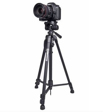 Weifeng WT-3540 SLR τρίποδο με τέσσερα τμήματα αλουμινένια πόδια, ικανότητα φόρτωσης 2–5 kg, βάρος 1,28 kg, συμπεριλαμβάνεται πλάκα γρήγορης απελευθέρωσης