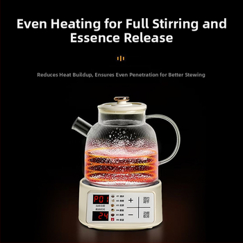 HY-01 Zdravstveni lonac za čaj: stakleno tijelo, unutarnji spremnik od borosilikatnog stakla, kapacitet 1,5–2 L, 220 V, 400–500 W (1,5–2 L, 220 V, 400–500 W, HY-01)