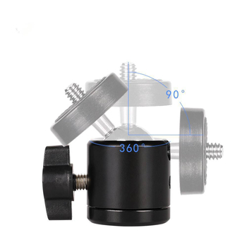 ULANZI DSLR stativ s prstenastom lampom i 360° kuglastom glavom, metalna konstrukcija, težina 75 g