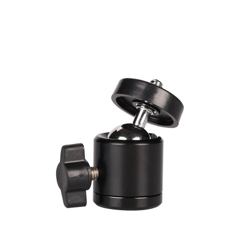 ULANZI DSLR stativ s prstenastom lampom i 360° kuglastom glavom, metalna konstrukcija, težina 75 g