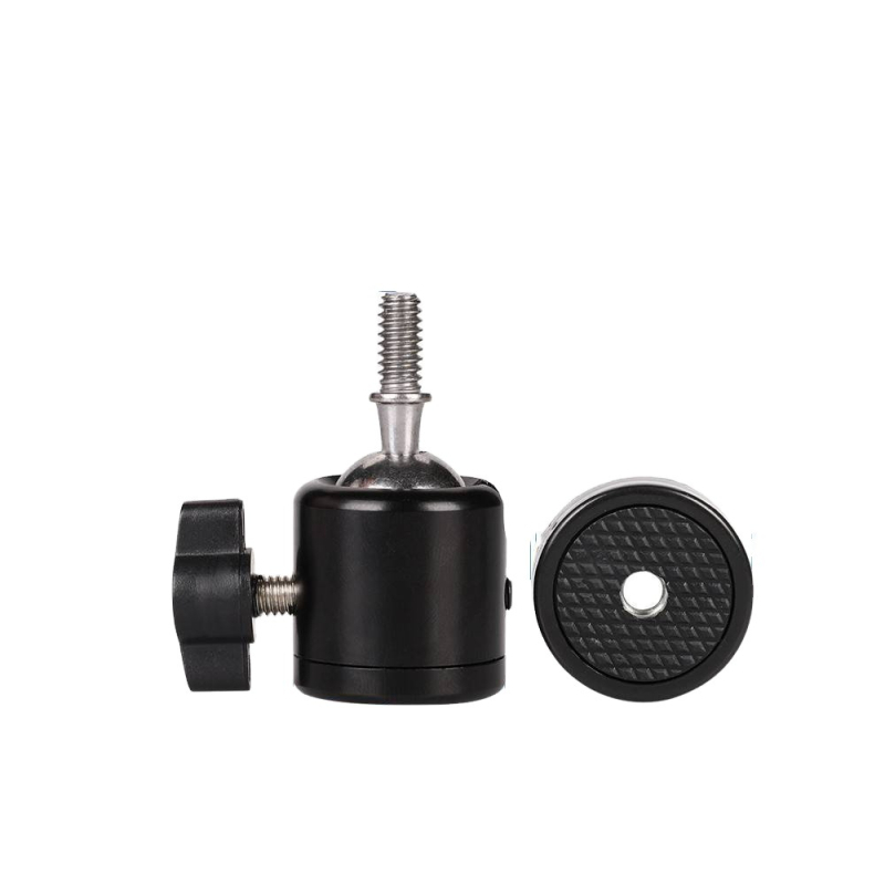 ULANZI DSLR stativ s prstenastom lampom i 360° kuglastom glavom, metalna konstrukcija, težina 75 g