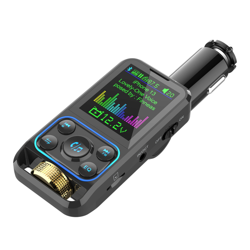 BC83 auto Bluetooth MP3 player s QC3.0/PD3.0, OLED zaslon, 12 sati reprodukcije, FM modulacija, bez memorije