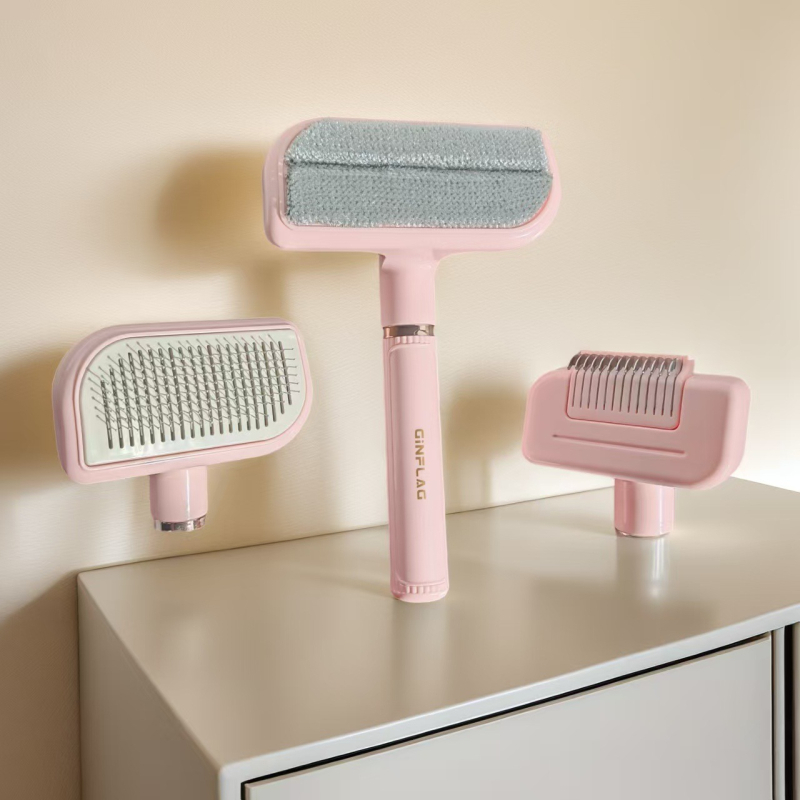 Ginflan Češalj za kućne ljubimce – igličasti češalj za uklanjanje dlake, za mačke i pse, ABS materijal