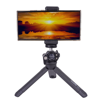 YUCODE Επιτραπέζιο τρίποδο στήριγμα, δύο-στάδιο σχέδιο, πλαστική κατασκευή, γενικός σχεδιασμός, προσαρμόσιμο