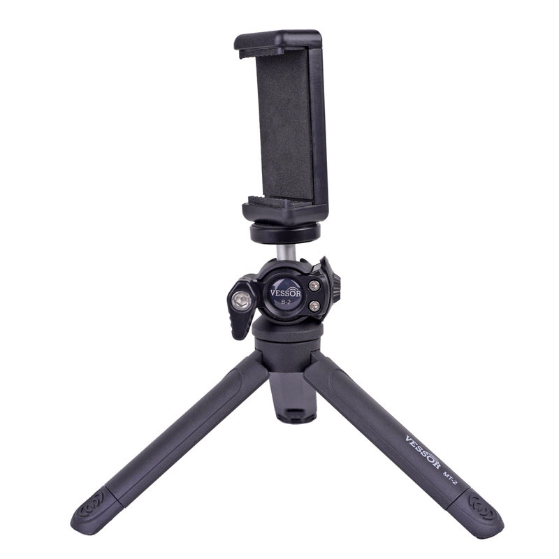 YUCODE Επιτραπέζιο τρίποδο στήριγμα, δύο-στάδιο σχέδιο, πλαστική κατασκευή, γενικός σχεδιασμός, προσαρμόσιμο