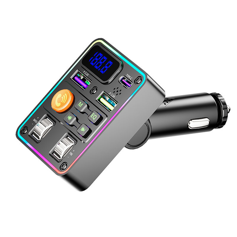 Auto MP3 Bluetooth Hands-Free FM transmiter QC3.0 USB 12–24V model Q37