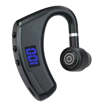 V9 Căști Bluetooth cu clips pe ureche, afișaj LED, Bluetooth 5.2, rază de până la 10 m, mono hands-free
