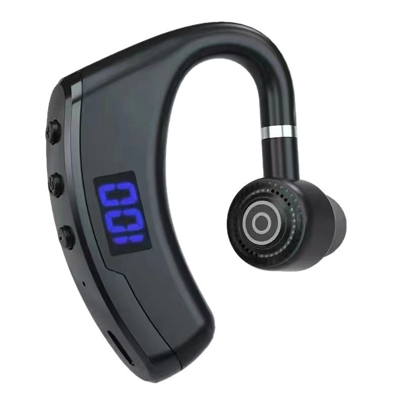 V9 Căști Bluetooth cu clips pe ureche, afișaj LED, Bluetooth 5.2, rază de până la 10 m, mono hands-free