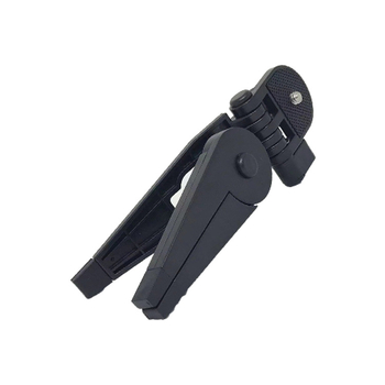 Φορητός επιτραπέζιος μικρός τρίποδας με πλάκα, αναδιπλούμενος για κινητά τηλέφωνα και κάμερες GoPro — αντιδονητικό, καθολική συμβατότητα