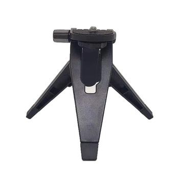 Φορητός επιτραπέζιος μικρός τρίποδας με πλάκα, αναδιπλούμενος για κινητά τηλέφωνα και κάμερες GoPro — αντιδονητικό, καθολική συμβατότητα