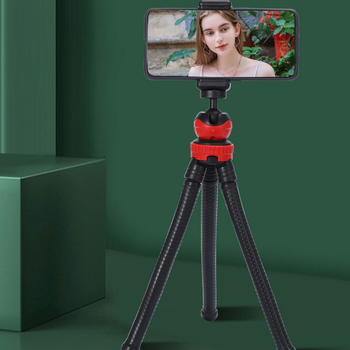 Tripod flexibil pentru DSLR și telefon mobil – construcție din plastic, montaj universal, stabilizare anti vibrații